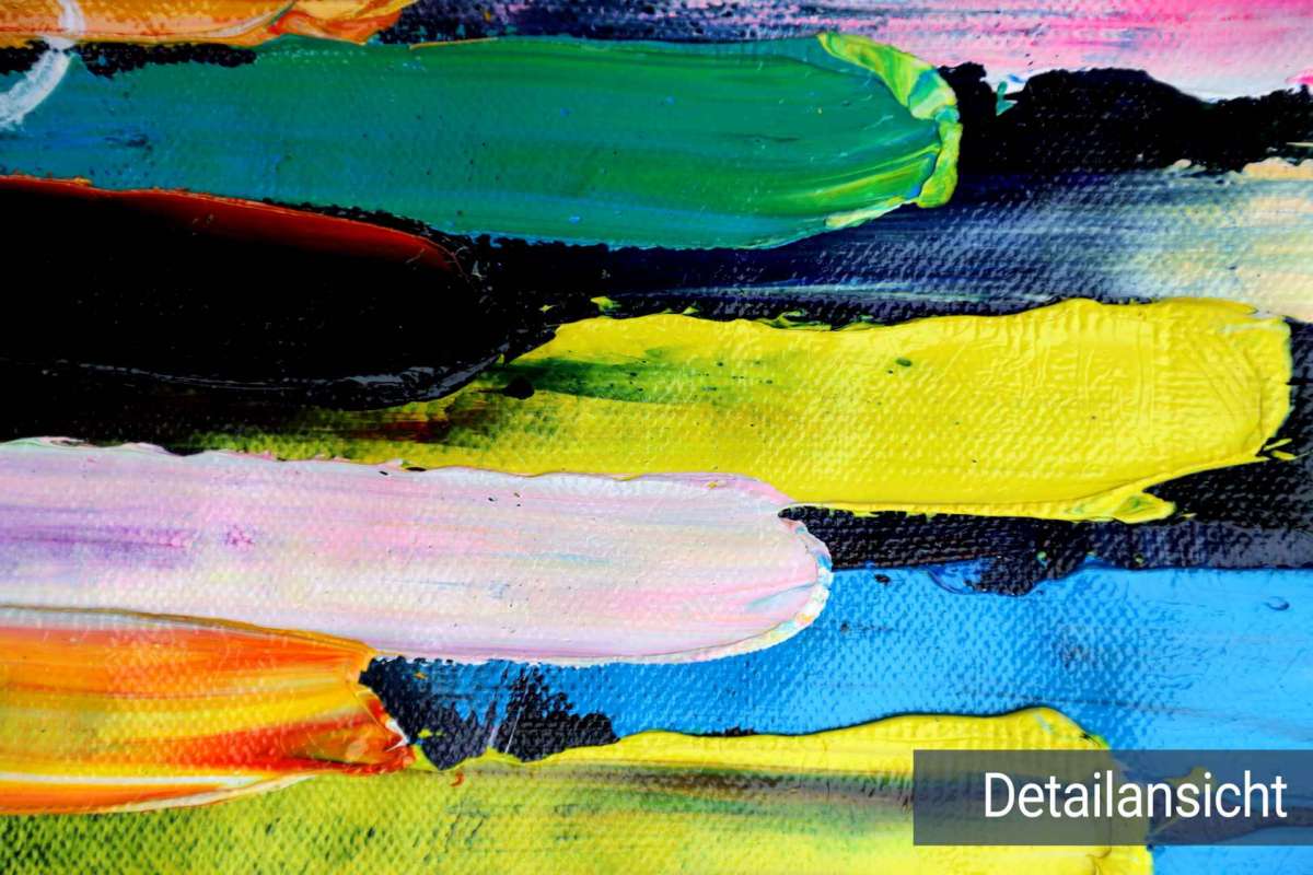 Acrylic painting "Bucket of Color"