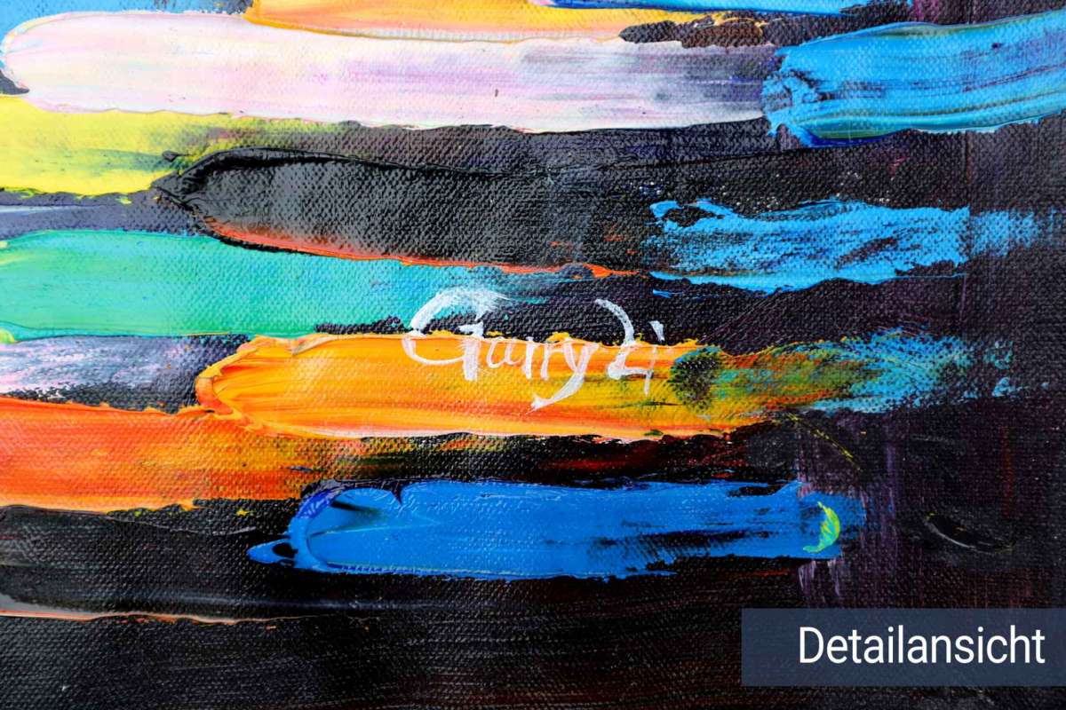 Acrylic painting "Bucket of Color"