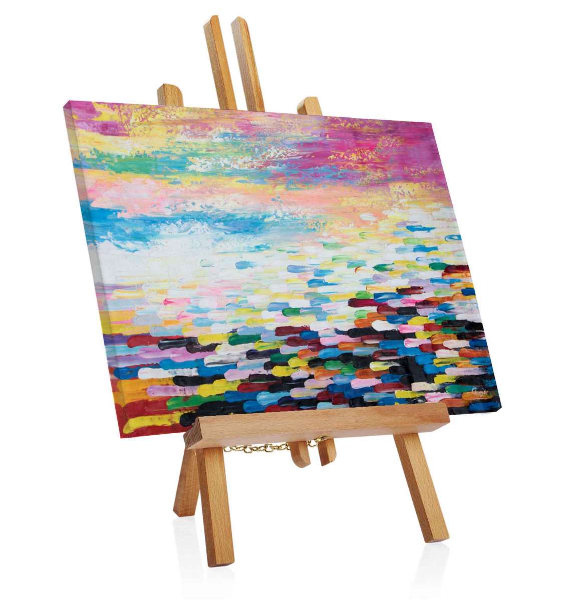 Acrylic painting "Bucket of Color"