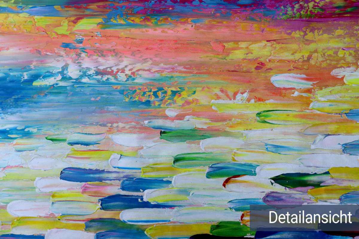 Acrylic painting "Bucket of Color"